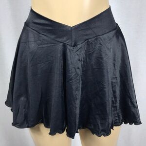 Zuliana Black V-Waist Ruffle SkirtNew With Tags